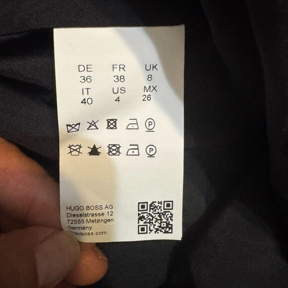 Hugo Boss "Ditania" Women's Size 4 Multi-Color Belted Short Sleeve Sheath Dress - Picture 11 of 13